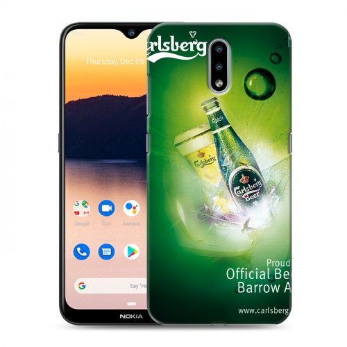 Дизайнерский пластиковый чехол для Nokia 2.3 Carlsberg