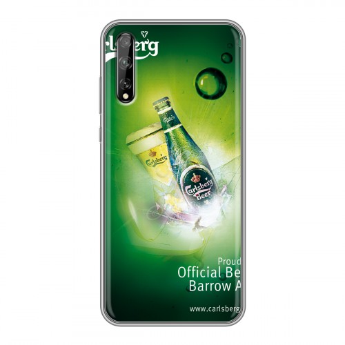 Дизайнерский силиконовый чехол для Huawei Y8p Carlsberg