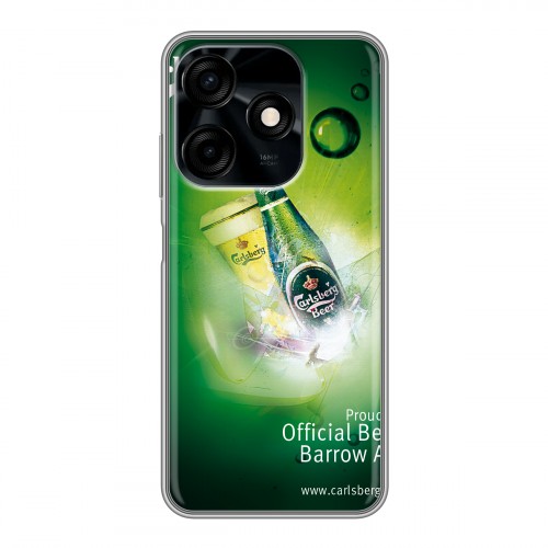 Дизайнерский силиконовый чехол для Tecno Spark 10C Carlsberg