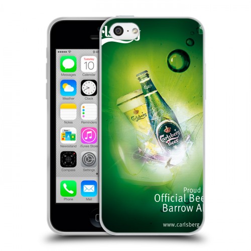 Дизайнерский пластиковый чехол для Iphone 5c Carlsberg