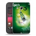 Дизайнерский пластиковый чехол для HTC Desire 200 Carlsberg