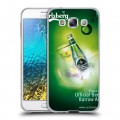 Дизайнерский пластиковый чехол для Samsung Galaxy E5 Carlsberg