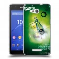 Дизайнерский пластиковый чехол для Sony Xperia E4g Carlsberg