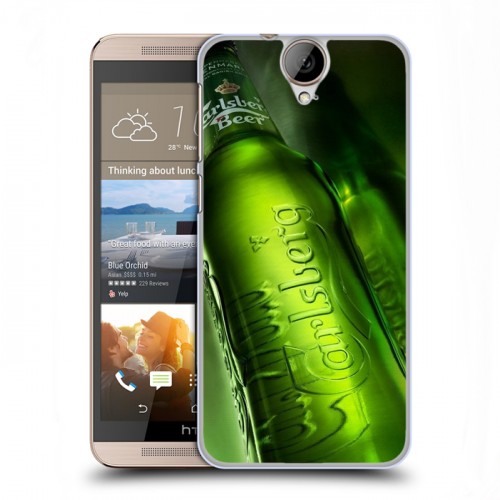 Дизайнерский пластиковый чехол для HTC One E9+ Carlsberg