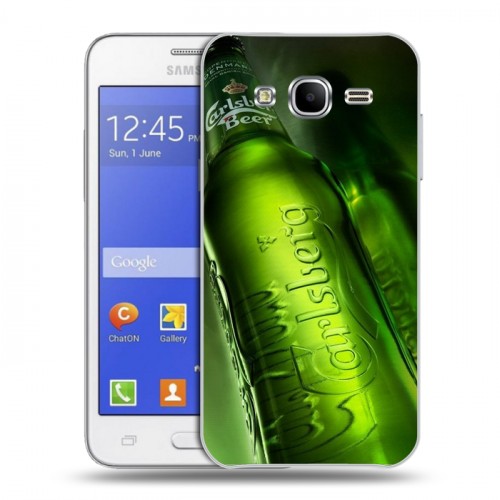 Дизайнерский силиконовый чехол для Samsung Galaxy J7 Carlsberg