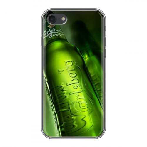 Дизайнерский силиконовый чехол для Iphone 7 Carlsberg