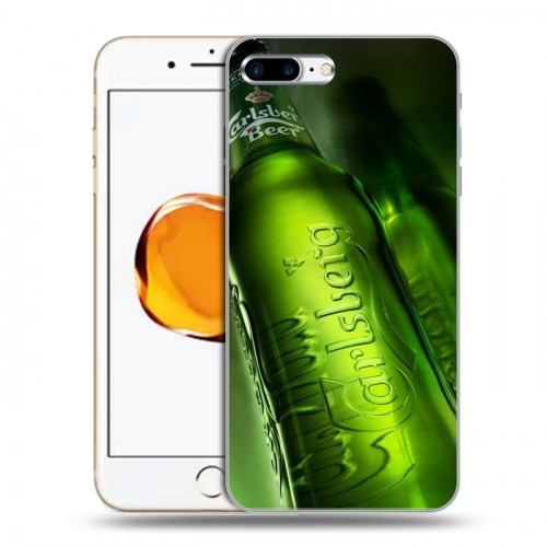 Дизайнерский пластиковый чехол для Iphone 7 Plus / 8 Plus Carlsberg