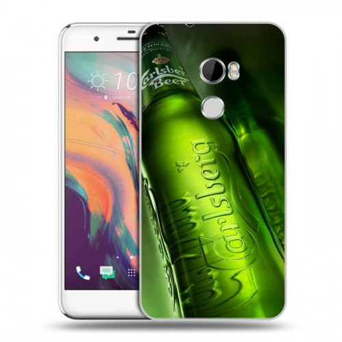 Дизайнерский пластиковый чехол для HTC One X10 Carlsberg