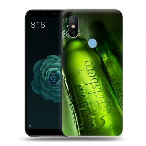 Дизайнерский силиконовый чехол для Xiaomi Mi A2 Carlsberg