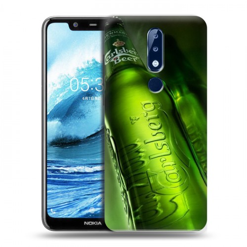 Дизайнерский силиконовый чехол для Nokia 5.1 Plus Carlsberg