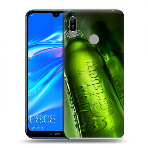 Дизайнерский пластиковый чехол для Huawei Y6 (2019) Carlsberg