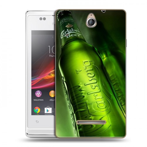 Дизайнерский пластиковый чехол для Sony Xperia E Carlsberg