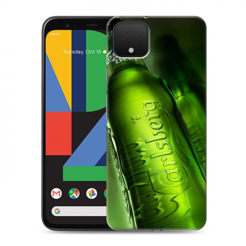 Дизайнерский пластиковый чехол для Google Pixel 4 Carlsberg