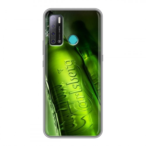 Дизайнерский силиконовый с усиленными углами чехол для Tecno Pouvoir 4 Carlsberg