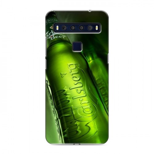 Дизайнерский пластиковый чехол для TCL 10L Carlsberg