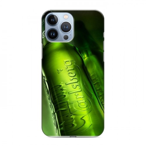 Дизайнерский силиконовый чехол для Iphone 13 Pro Max Carlsberg