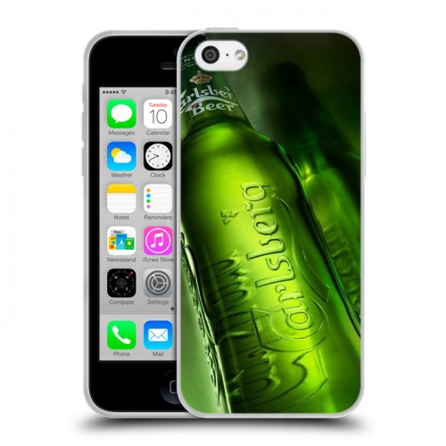 Дизайнерский пластиковый чехол для Iphone 5c Carlsberg