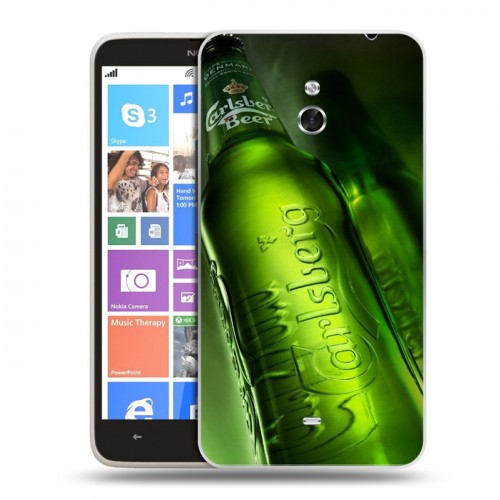 Дизайнерский пластиковый чехол для Nokia Lumia 1320 Carlsberg