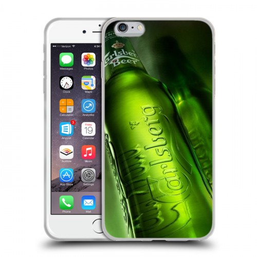 Дизайнерский силиконовый чехол для Iphone 6 Plus/6s Plus Carlsberg