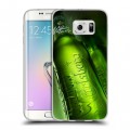 Дизайнерский пластиковый чехол для Samsung Galaxy S6 Edge Carlsberg