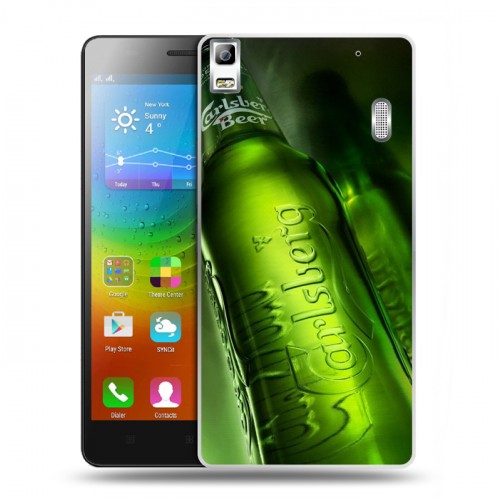 Дизайнерский пластиковый чехол для Lenovo A7000 Carlsberg