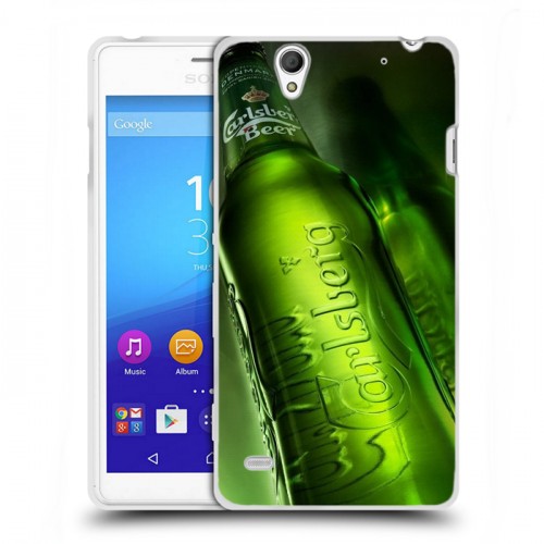 Дизайнерский пластиковый чехол для Sony Xperia C4 Carlsberg