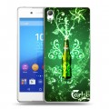 Дизайнерский пластиковый чехол для Sony Xperia Z3+ Carlsberg