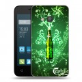 Дизайнерский силиконовый чехол для Alcatel One Touch Pixi 4 (4) Carlsberg
