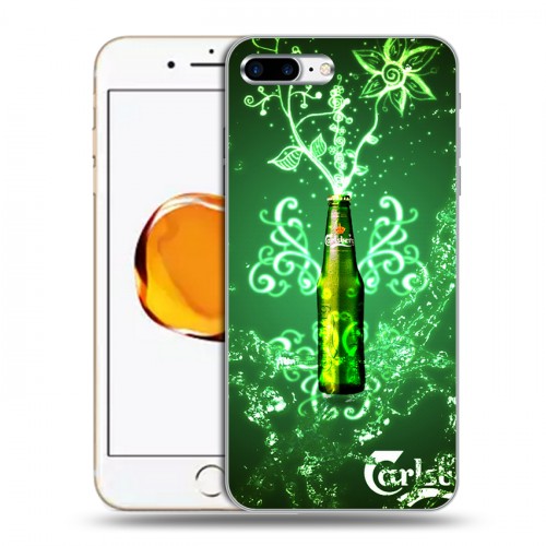 Дизайнерский пластиковый чехол для Iphone 7 Plus / 8 Plus Carlsberg