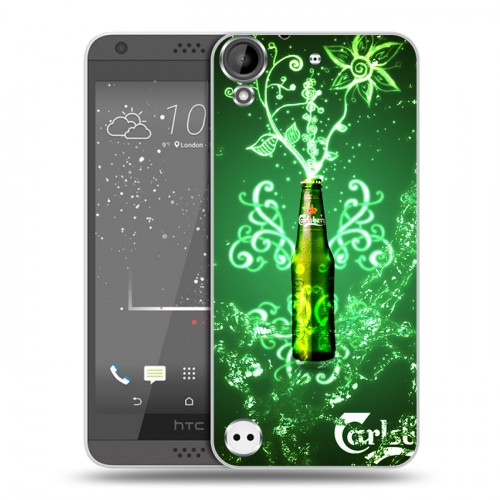 Дизайнерский пластиковый чехол для HTC Desire 530 Carlsberg