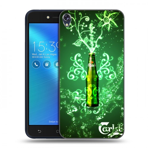 Дизайнерский силиконовый чехол для Asus ZenFone Live Carlsberg