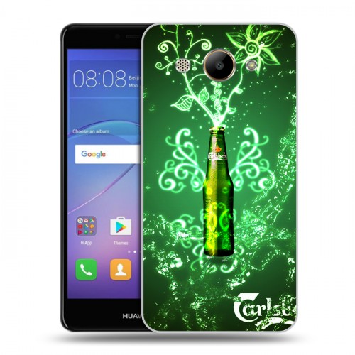 Дизайнерский пластиковый чехол для Huawei Y3 (2017) Carlsberg