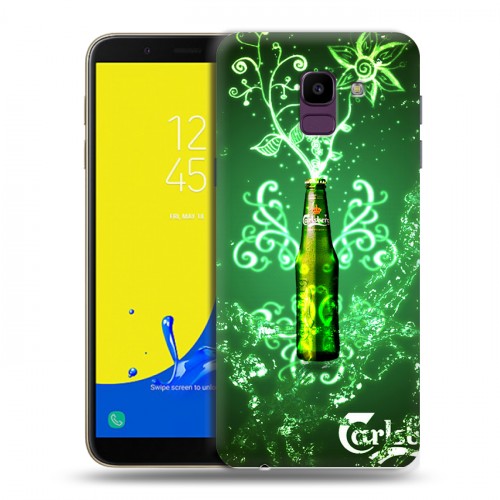 Дизайнерский пластиковый чехол для Samsung Galaxy J6 Carlsberg