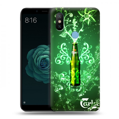 Дизайнерский силиконовый чехол для Xiaomi Mi A2 Carlsberg