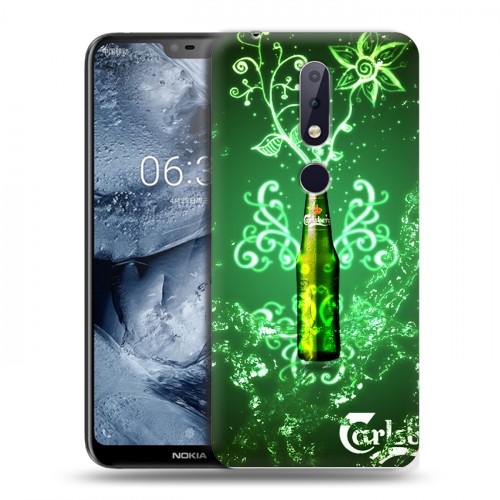 Дизайнерский силиконовый чехол для Nokia 6.1 Plus Carlsberg