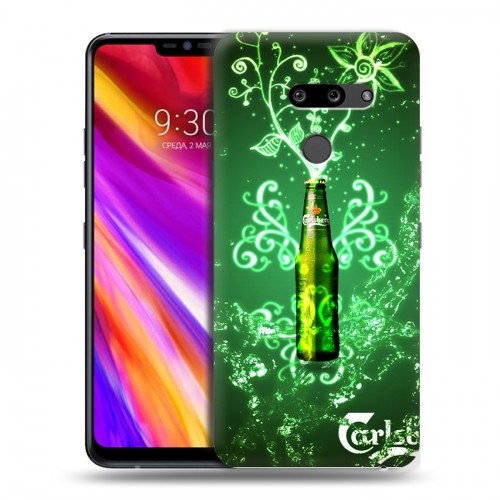 Дизайнерский пластиковый чехол для LG G8 ThinQ Carlsberg