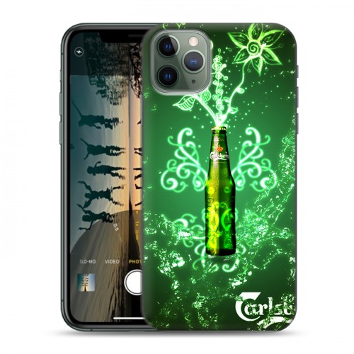 Дизайнерский пластиковый чехол для Iphone 11 Pro Carlsberg