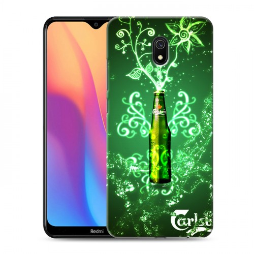 Дизайнерский силиконовый с усиленными углами чехол для Xiaomi RedMi 8A Carlsberg