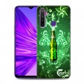 Дизайнерский силиконовый чехол для Realme 5 Carlsberg