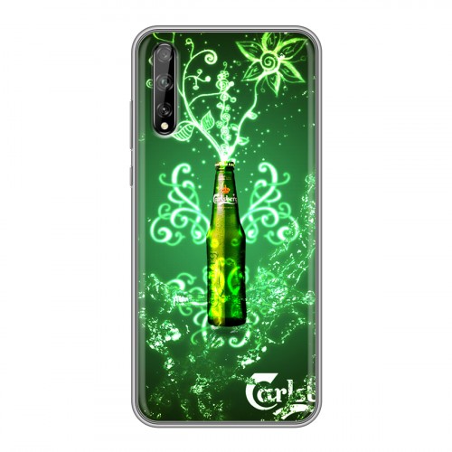 Дизайнерский силиконовый чехол для Huawei Y8p Carlsberg