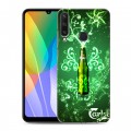 Дизайнерский пластиковый чехол для Huawei Y6p Carlsberg