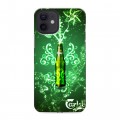 Дизайнерский силиконовый чехол для Iphone 12 Carlsberg