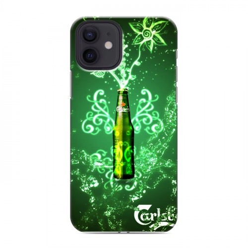 Дизайнерский силиконовый чехол для Iphone 12 Carlsberg