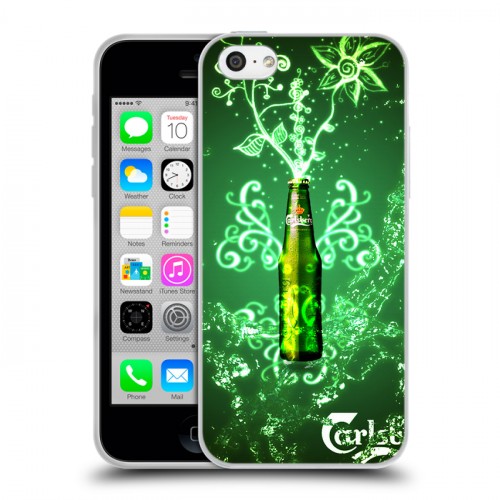 Дизайнерский пластиковый чехол для Iphone 5c Carlsberg