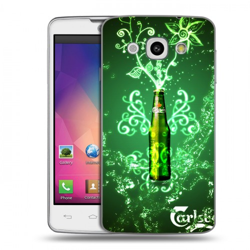 Дизайнерский пластиковый чехол для LG L60 Carlsberg