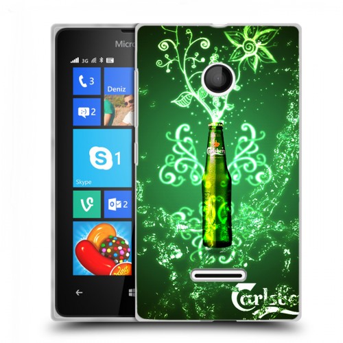 Дизайнерский пластиковый чехол для Microsoft Lumia 435 Carlsberg