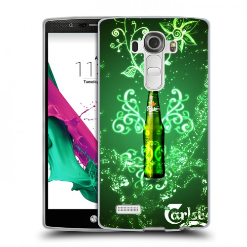 Дизайнерский пластиковый чехол для LG G4 Carlsberg