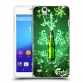 Дизайнерский пластиковый чехол для Sony Xperia C4 Carlsberg