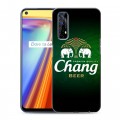 Дизайнерский силиконовый с усиленными углами чехол для Realme 7 Chang