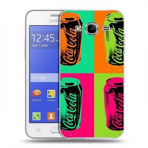 Дизайнерский пластиковый чехол для Samsung Galaxy J7 Coca-cola
